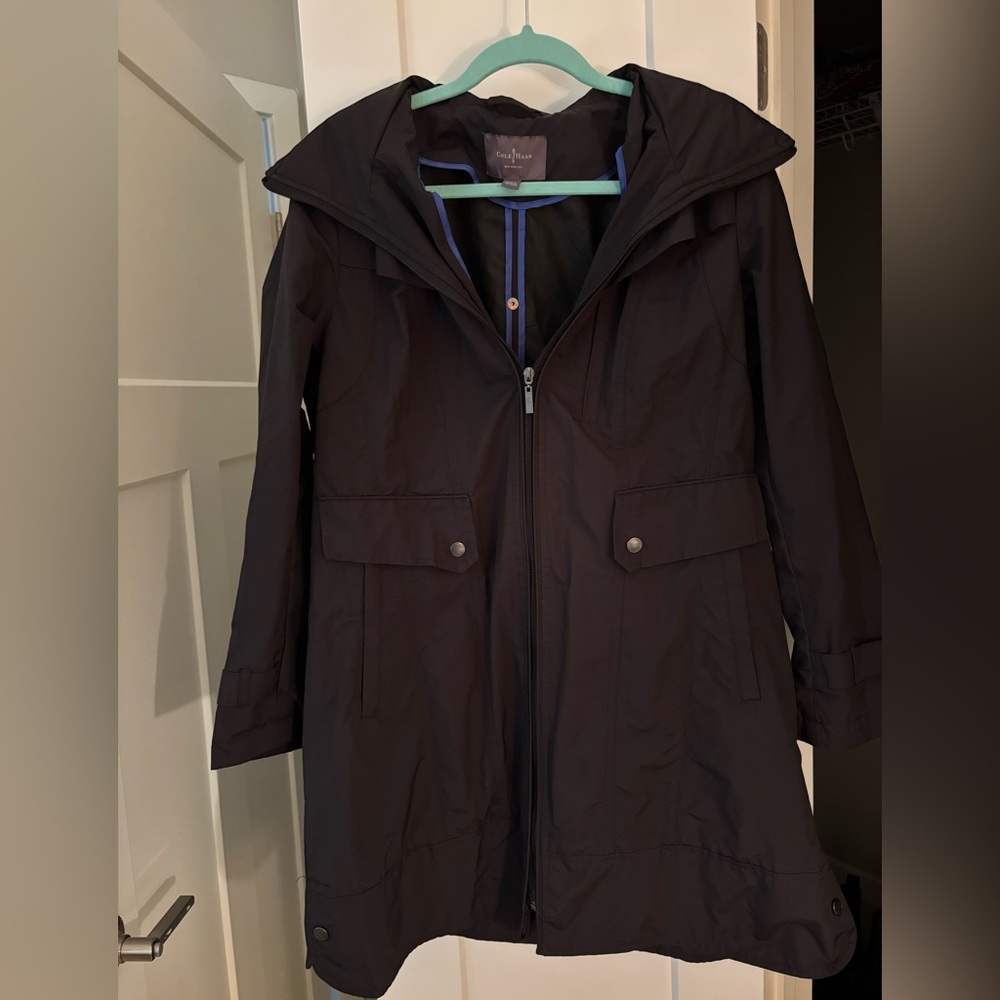 Cole Haan Hooded Rain Coat